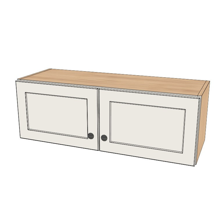 35" Wide x 12" High Wall Cabinet - (Ply Wood Boxes - Thermofoil Doors)