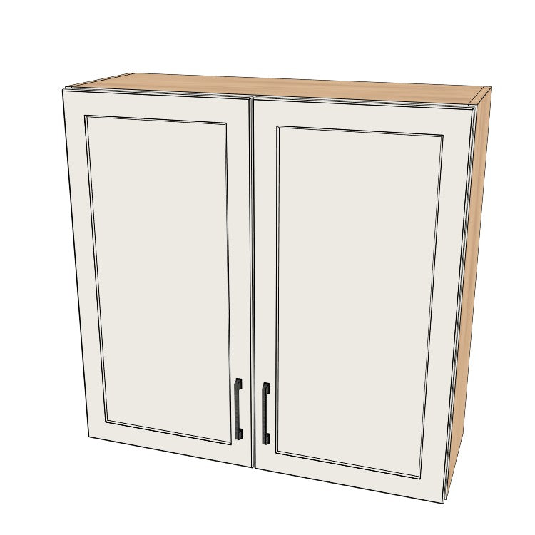 35" Wide x 34" High Wall Cabinet - (Ply Wood Boxes - Thermofoil Doors)