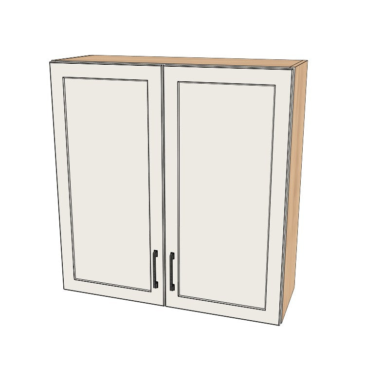 35" Wide x 36" High Wall Cabinet - (Ply Wood Boxes - Painted Doors)