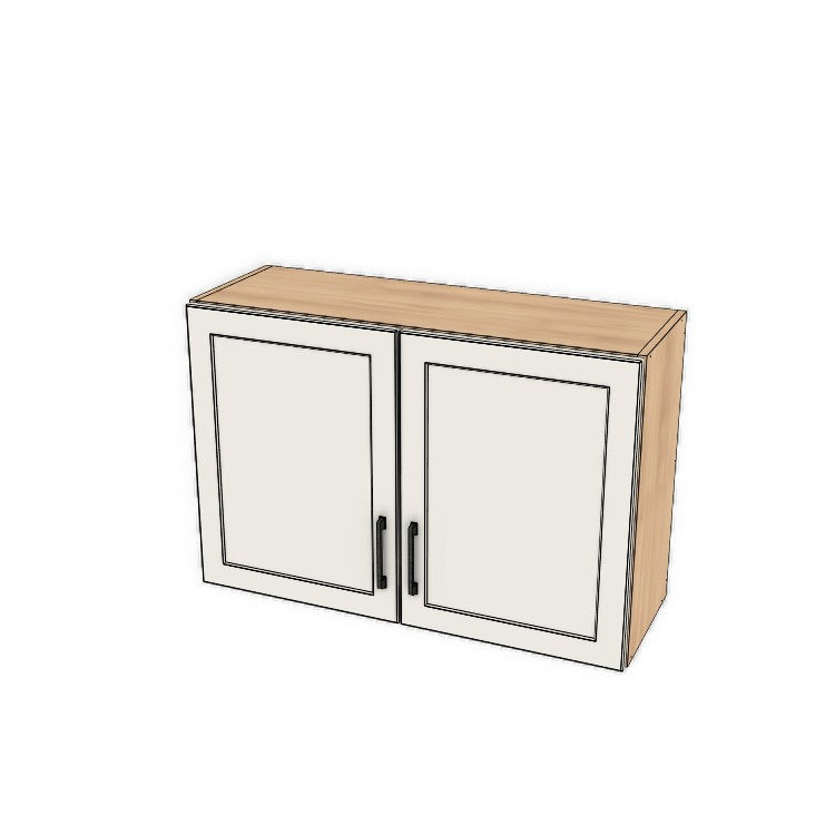 36" Wide x 24" High Fridge/Stove Cabinet - (Ply Wood Boxes - Painted  Doors)