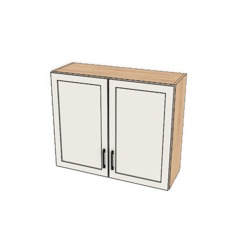 36" Wide x 30" High Fridge/Stove Cabinet - (Ply Wood Boxes - Thermofoil Doors)