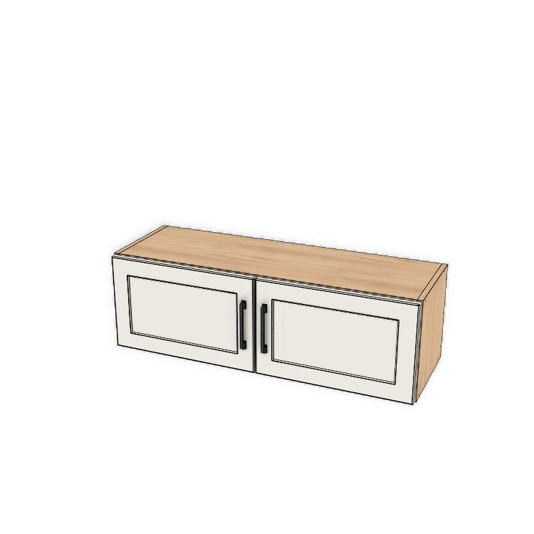 38" Wide x 12" High Fridge/Stove Cabinet - (Ply Wood Boxes - Thermofoil Doors)