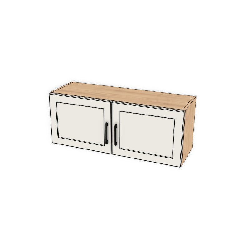 38" Wide x 15" High Fridge/Stove Cabinet - (Ply Wood Boxes - Painted Doors)