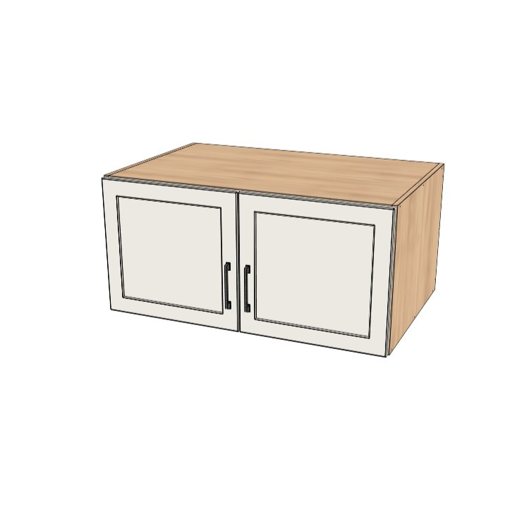 38" Wide x 18" High x 24" Deep Stove/Fridge Cabinet - (Ply Wood Boxes - Thermofoil Doors)