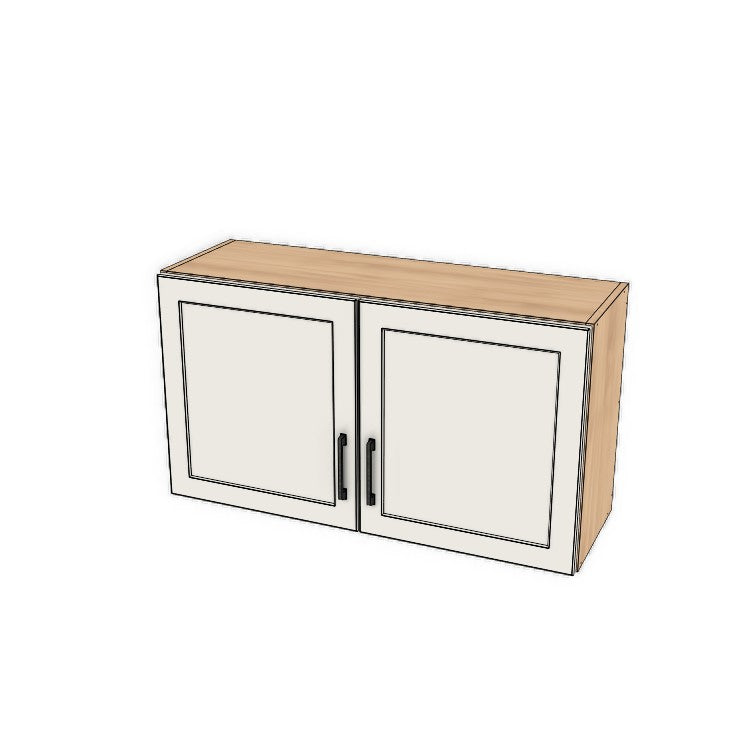 38" Wide x 21" High Fridge/Stove Cabinet - (Ply Wood Boxes - Thermofoil Doors)