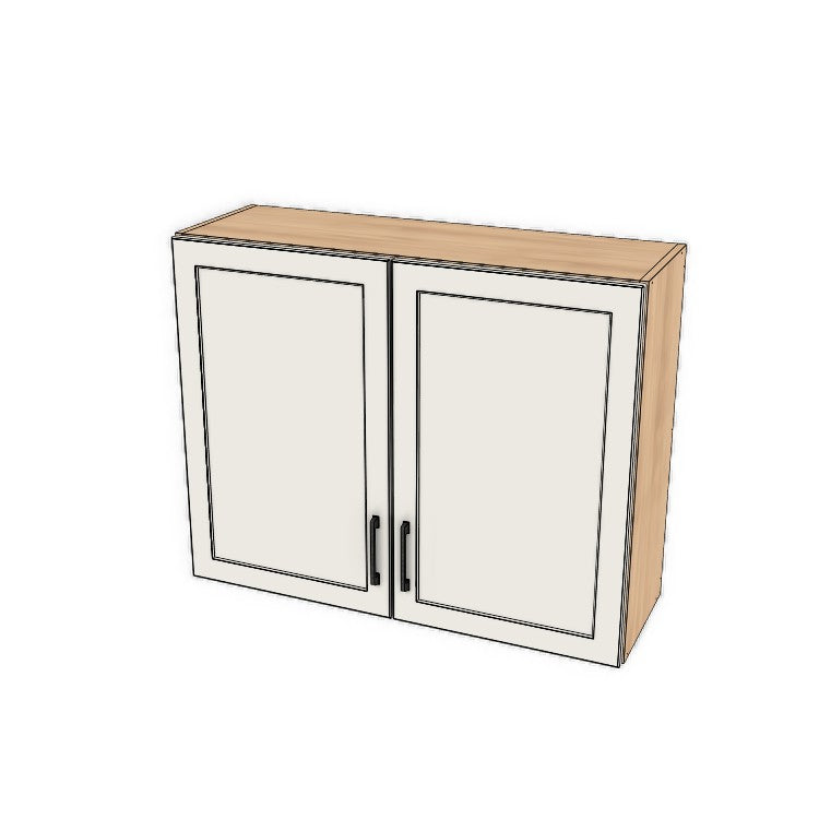 38" Wide x 30" High Fridge/Stove Cabinet - (Ply Wood Boxes - Thermofoil Doors)