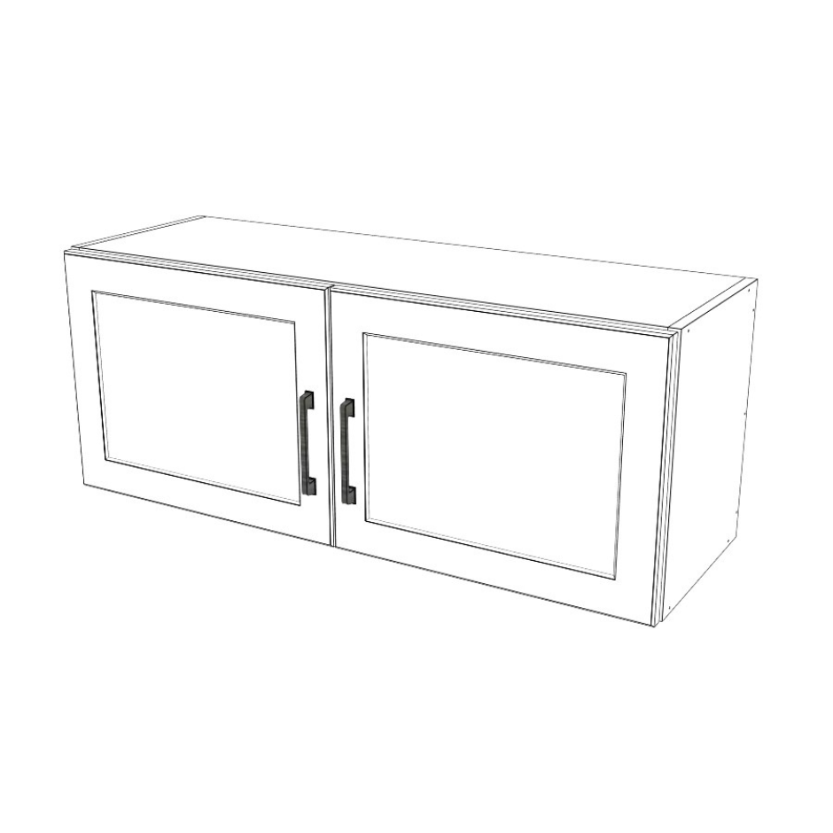 38" Wide x 15" High x 24" Deep  Stove/fridge Cabinet - (White Cabinet Boxes - Thermofoil Doors)