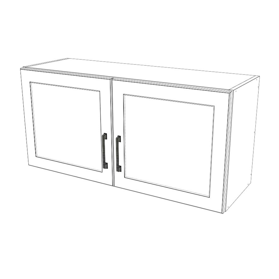 38" Wide x 18" High Stove/fridge Cabinet - (White Cabinet Boxes - Thermofoil Doors)