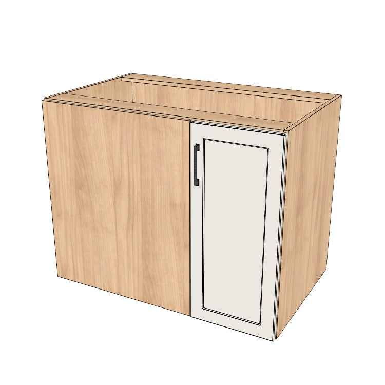 40" Blind Corner Base Cabinet - Door on Right/Left Side - (Ply Wood Boxes - Painted Doors)
