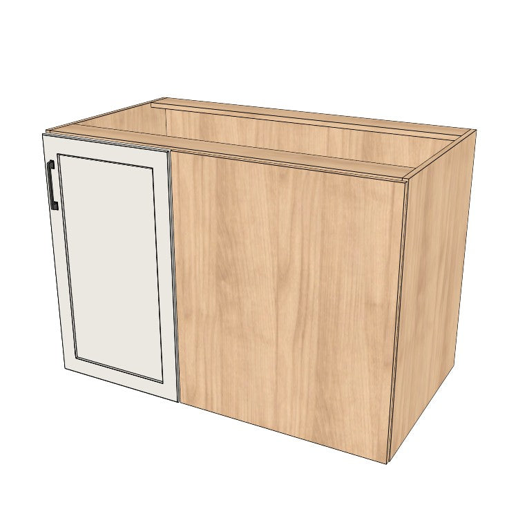 44" Blind Corner Base Cabinet - Door on Right/Left Side - (Ply Wood Boxes - Thermofoil Doors)