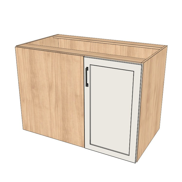 44" Blind Corner Base Cabinet - Door on Right/Left Side - (Ply Wood Boxes - Painted Doors)
