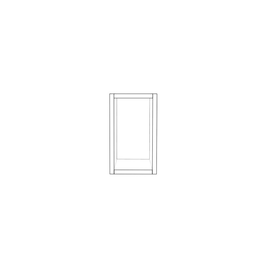 7" Wide x 12" High Wall Cabinet - (White Cabinet Boxes - Thermofoil Doors)