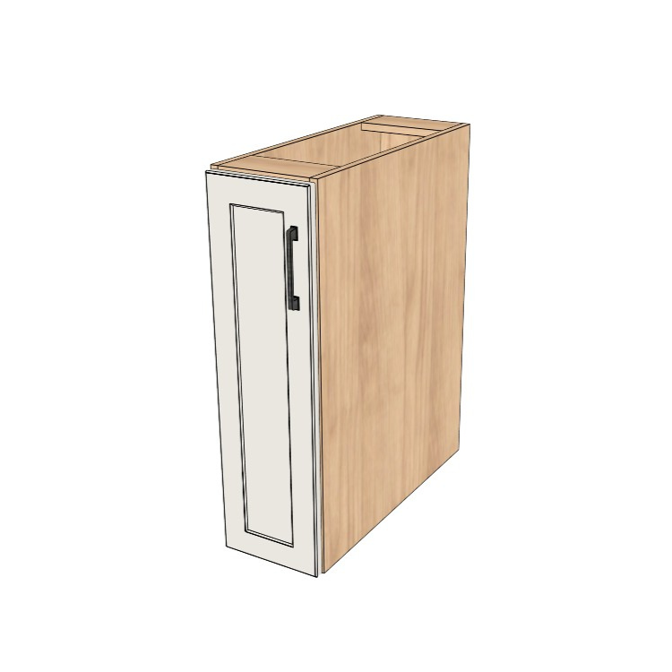 9" Wide Base Cabinet - (Ply Wood Boxes - Painted Doors)