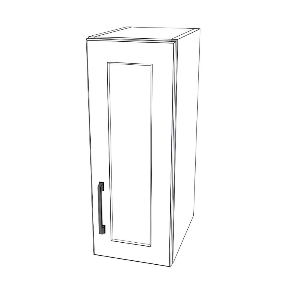 9" Wide x 24" High Wall Cabinet - (White Cabinet Boxes - Thermofoil Doors)