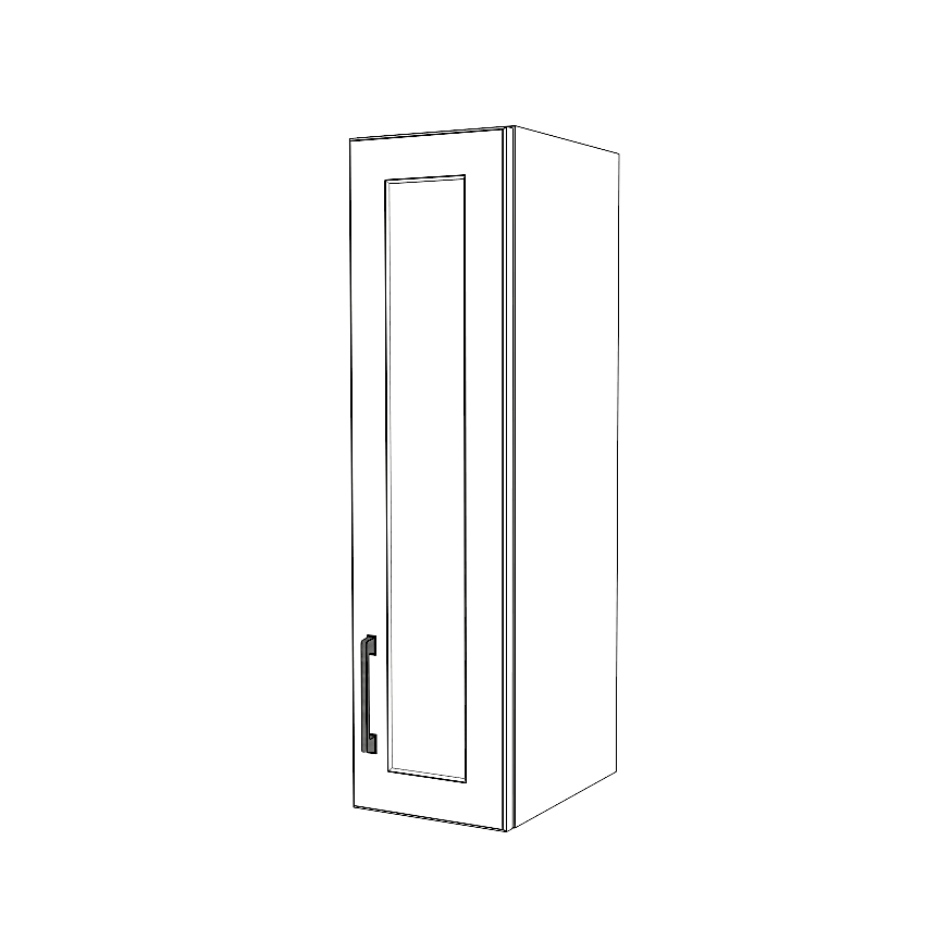 9" Wide x 34" High Wall Cabinet - (White Cabinet Boxes - Thermofoil Doors)