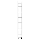 10" Wide Tall Pantry Cabinet - (White Cabinet Boxes - Thermofoil Doors) 24 D