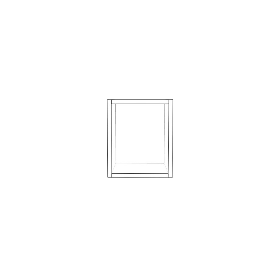 10" Wide x 12" High Wall Cabinet - (White Cabinet Boxes - Thermofoil Doors)