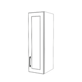 10" Wide x 34" High Wall Cabinet - (White Cabinet Boxes - Thermofoil Doors)