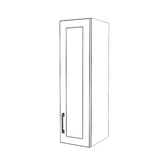 10" Wide x 36" High Wall Cabinet - (White Cabinet Boxes - Thermofoil Doors)