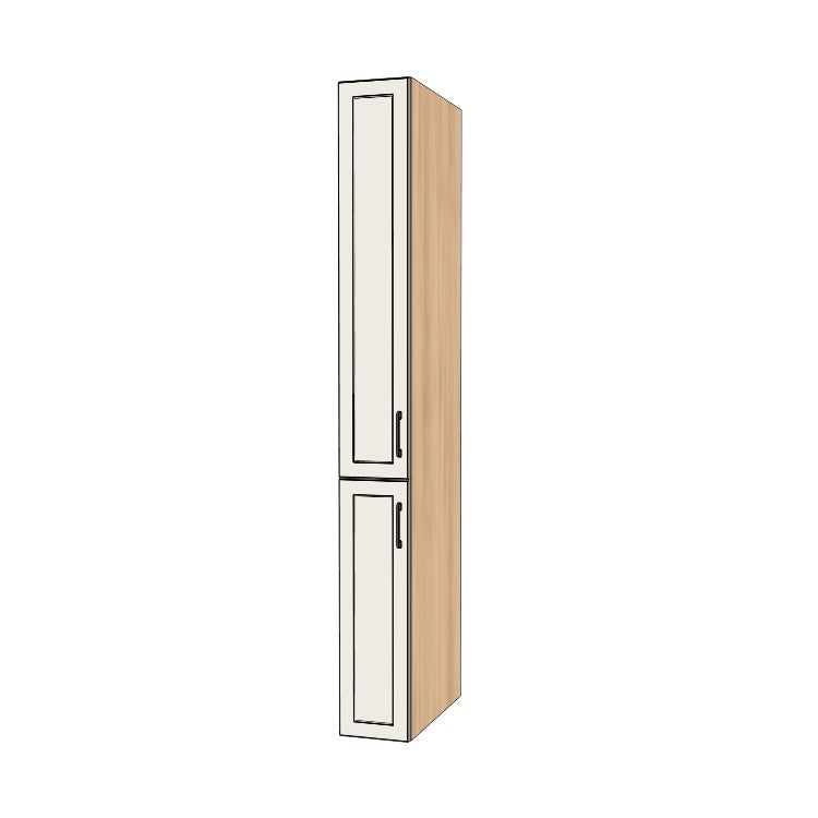 10" Wide Tall Pantry Cabinet - (Ply Wood Boxes - Painted Doors) 24 D
