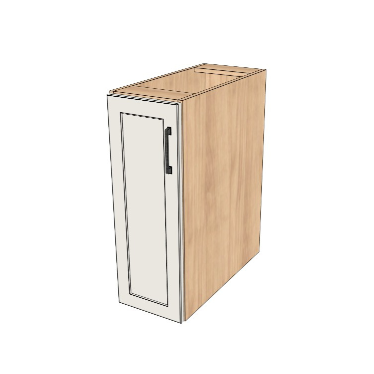 11" Wide Base Cabinet - (Ply Wood Boxes - Painted Doors)
