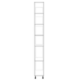 11" Wide Tall Pantry Cabinet - (White Cabinet Boxes - Thermofoil Doors) 24 D