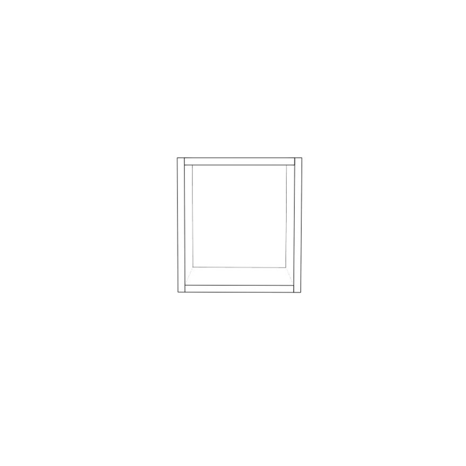 11" Wide x 12" High Wall Cabinet - (White Cabinet Boxes - Thermofoil Doors)