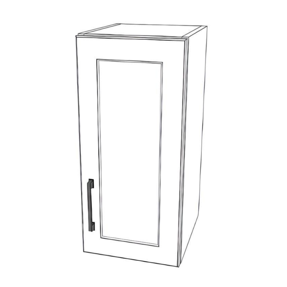 11" Wide x 24" High Wall Cabinet - (White Cabinet Boxes - Painted Doors)