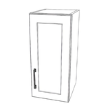 11" Wide x 24" High Wall Cabinet - (White Cabinet Boxes - Thermofoil Doors)