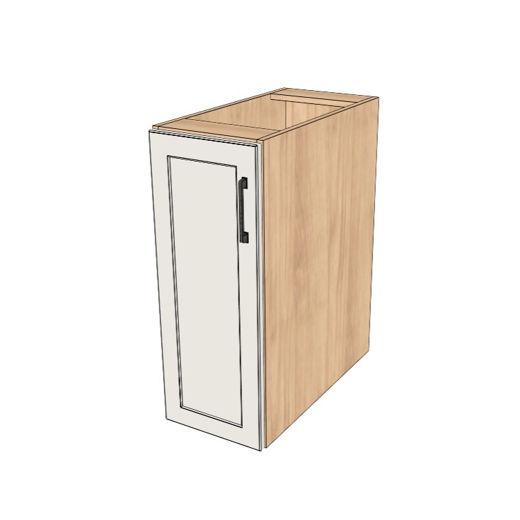 12" Wide Base Cabinet - (Ply Wood Boxes - Painted Doors)