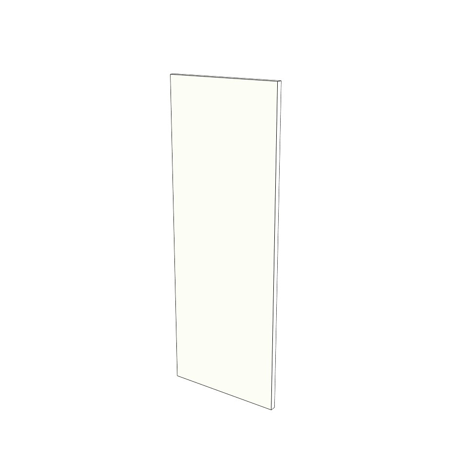 12 3/4" Wide x 34" High Wall Cabinet Finished Side Panel - Melamine