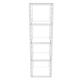 12" Wide x 42" High Wall Cabinet - (White Cabinet Boxes - Painted Doors)