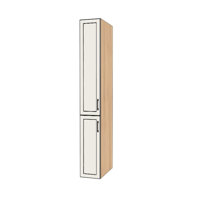 12" Wide Tall Pantry Cabinet - (Ply Wood Boxes - Painted Doors) 24 D