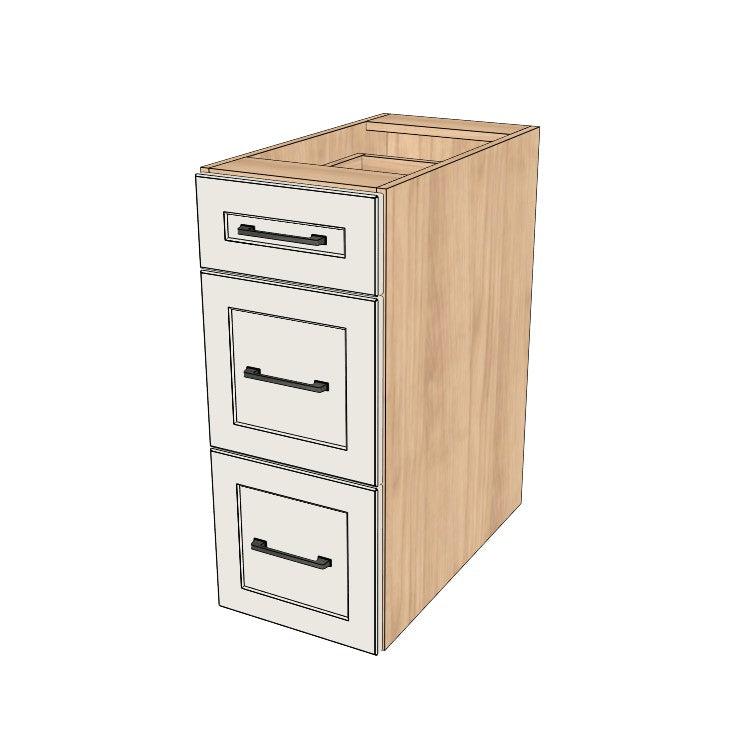 13" Wide Drawer Cabinet - (Ply Wood Boxes - Thermofoil Doors)