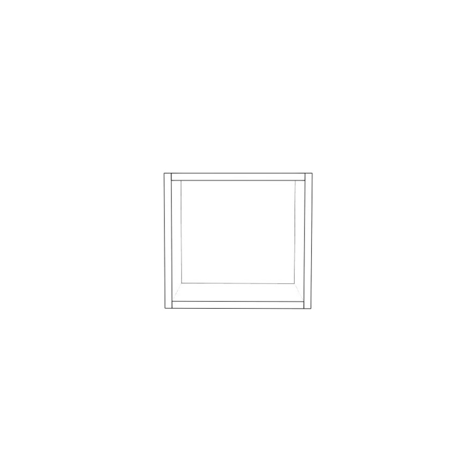 13" Wide x 12" High Wall Cabinet - (White Cabinet Boxes - Thermofoil Doors)
