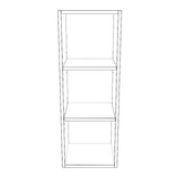 13" Wide x 36" High Wall Cabinet - (White Cabinet Boxes - Thermofoil Doors)