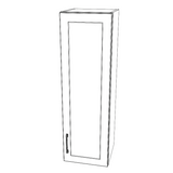 13" Wide x 42" High Wall Cabinet - (White Cabinet Boxes - Thermofoil Doors)