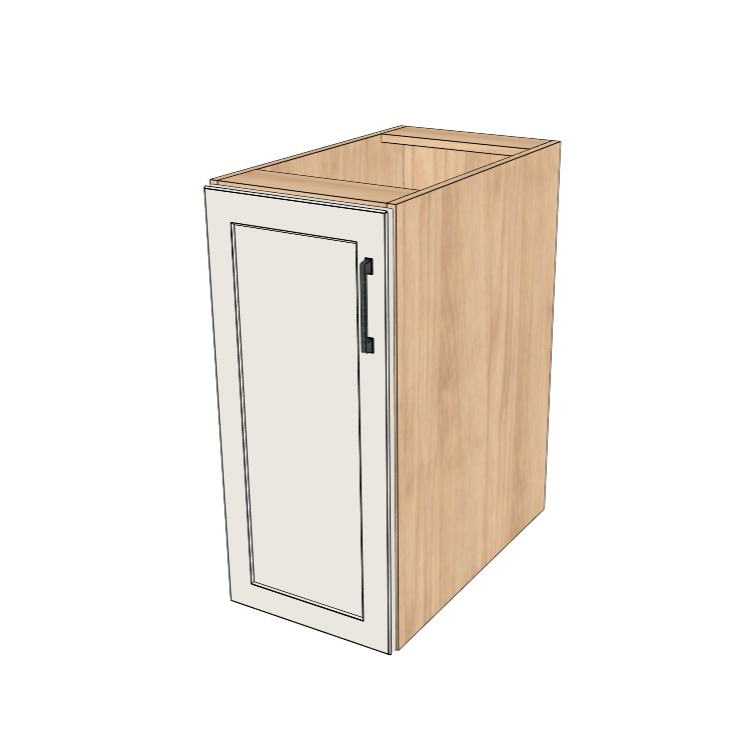 14" Wide Base Cabinet - (Ply Wood Boxes - Painted Doors)