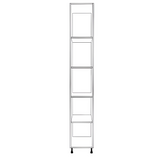 14" Wide Tall Pantry Cabinet - (White Cabinet Boxes - Thermofoil Doors) 24 D
