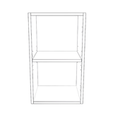 14" Wide x 24" High Wall Cabinet - (White Cabinet Boxes - Thermofoil Doors)