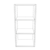 14" Wide x 30" High Wall Cabinet - (White Cabinet Boxes - Thermofoil Doors)