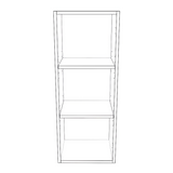 14" Wide x 36" High Wall Cabinet - (White Cabinet Boxes - Thermofoil Doors)