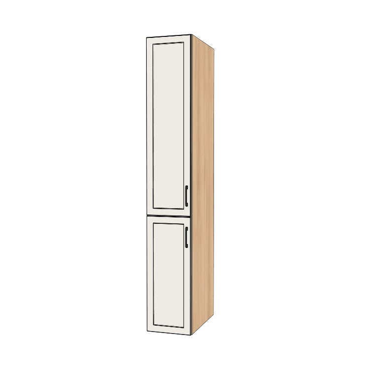 14" Wide Tall Pantry Cabinet - (Ply Wood Boxes - Painted Doors) 24 D