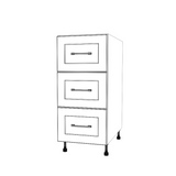15" Wide Drawer Cabinet - (White Cabinet Boxes - Painted Doors)