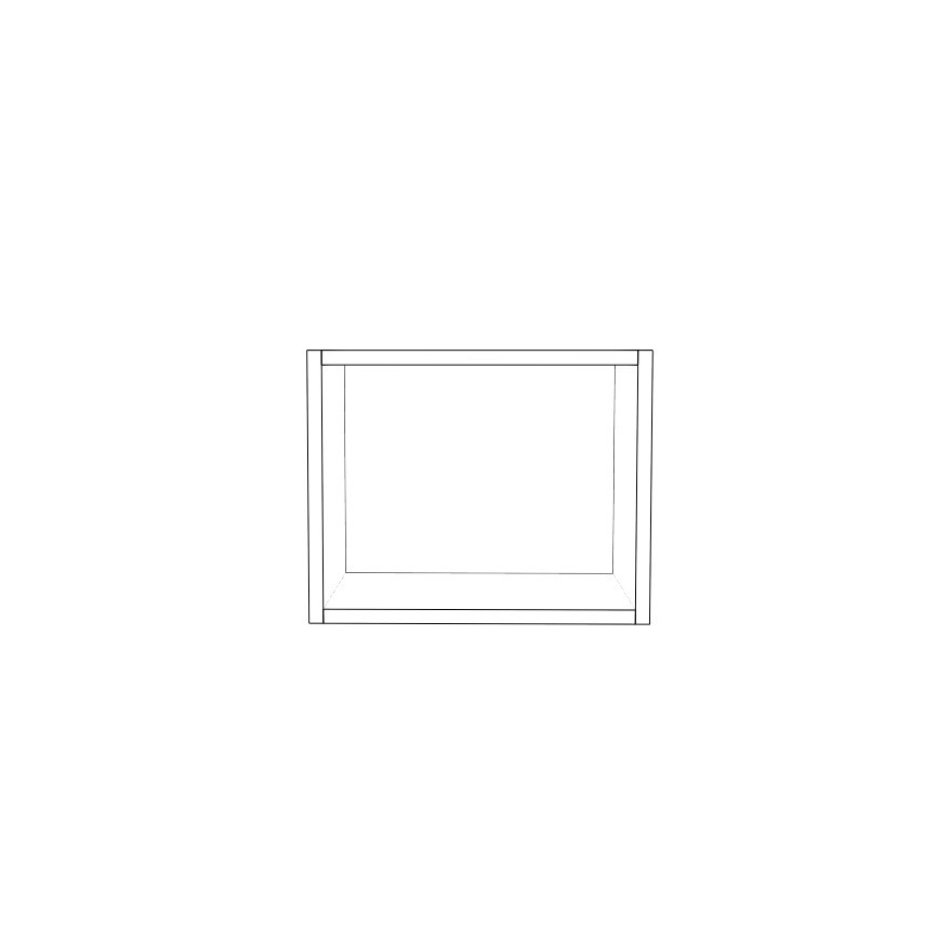 15" Wide x 12" High Wall Cabinet - (White Cabinet Boxes - Thermofoil Doors)