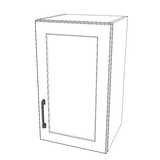 15" Wide x 24" High Wall Cabinet - (White Cabinet Boxes - Thermofoil Doors)