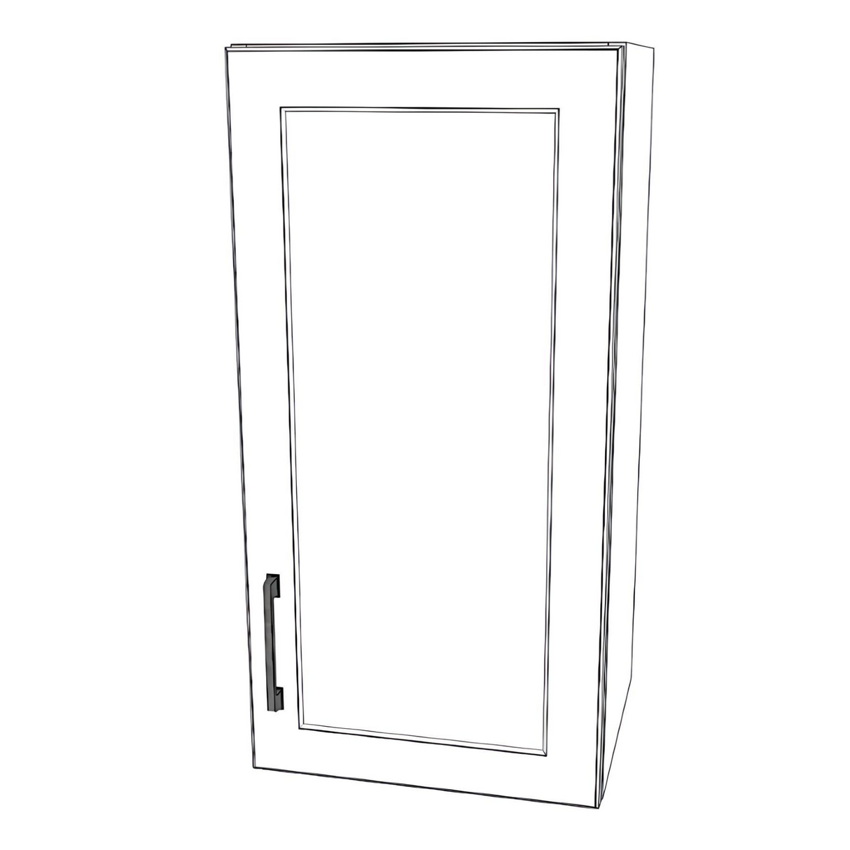15" Wide x 30" High Wall Cabinet - (White Cabinet Boxes - Thermofoil Doors)