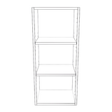 15" Wide x 34" High Wall Cabinet - (White Cabinet Boxes - Thermofoil Doors)