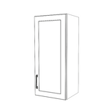 15" Wide x 34" High Wall Cabinet - (White Cabinet Boxes - Thermofoil Doors)