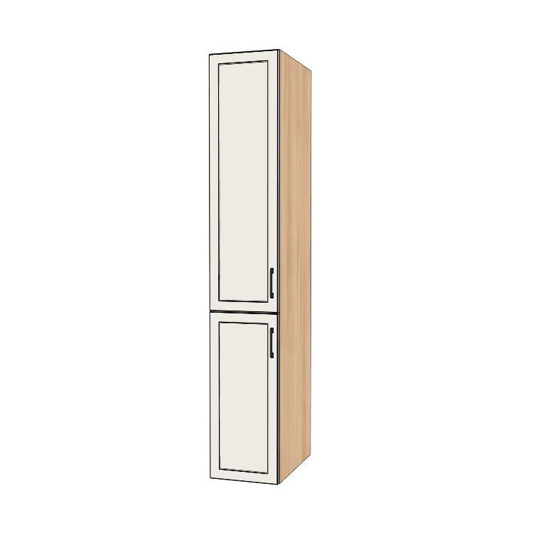 15" Wide Tall Pantry Cabinet - (Ply Wood Boxes - Painted Doors) 24 D